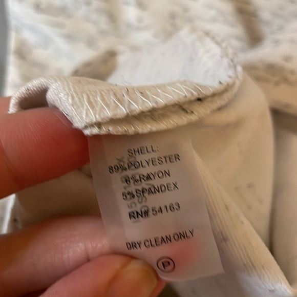 Ivanka Trump women’s dress 14 large career casual white grey stretch mini - Picture 5 of 7